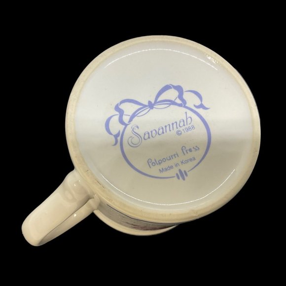 VTG Savannah 1988 Floral Mug And Rug Kit Country Cross Stitch With Box - Picture 6 of 7